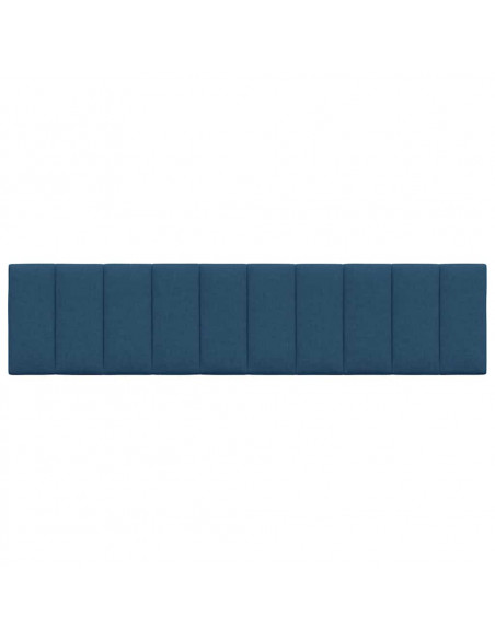 Cuscino Testiera Blu 200 cm in Tessuto