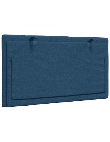 Cuscino Testiera Blu 80 cm in Tessuto