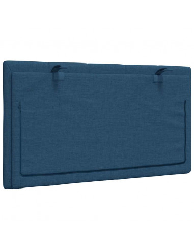Cuscino Testiera Blu 90 cm in Tessuto