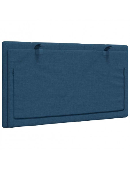Cuscino Testiera Blu 90 cm in Tessuto