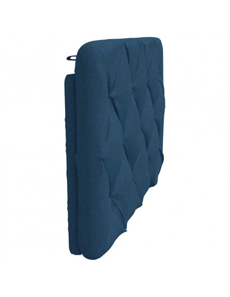 Cuscino Testiera Blu 90 cm in Tessuto