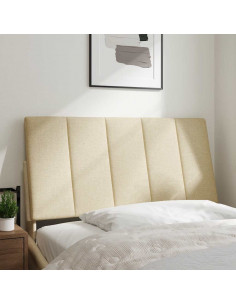 Cuscino Testiera Crema 100 cm in Tessuto