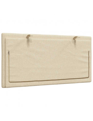 Cuscino Testiera Crema 100 cm in Tessuto