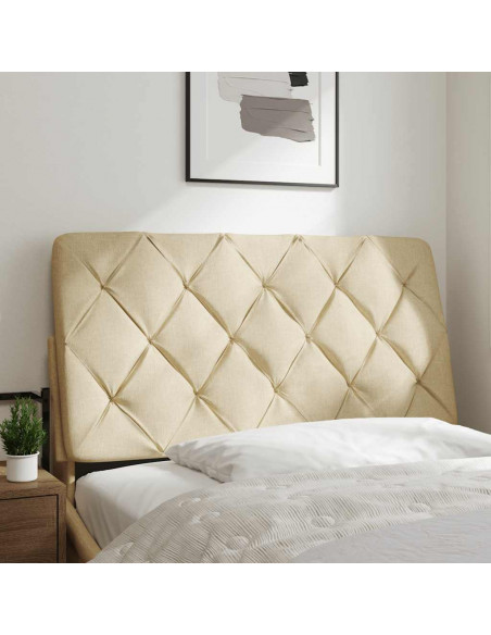 Cuscino Testiera Crema 100 cm in Tessuto