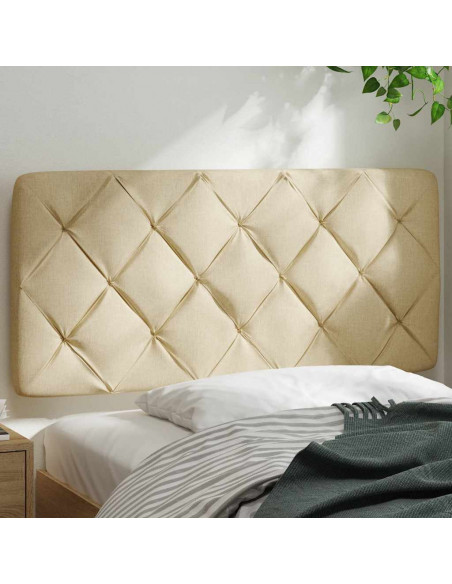 Cuscino Testiera Crema 100 cm in Tessuto