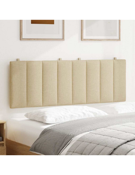 Cuscino Testiera Hanko Crema 120 cm in Tessuto