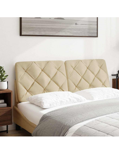Cuscino Testiera Crema 120 cm in Tessuto