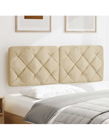 Cuscino Testiera Crema 120 cm in Tessuto