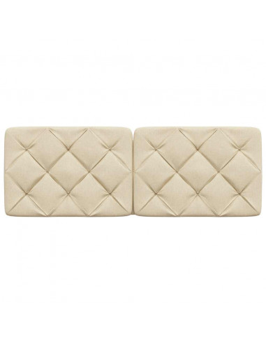 Cuscino Testiera Crema 120 cm in Tessuto