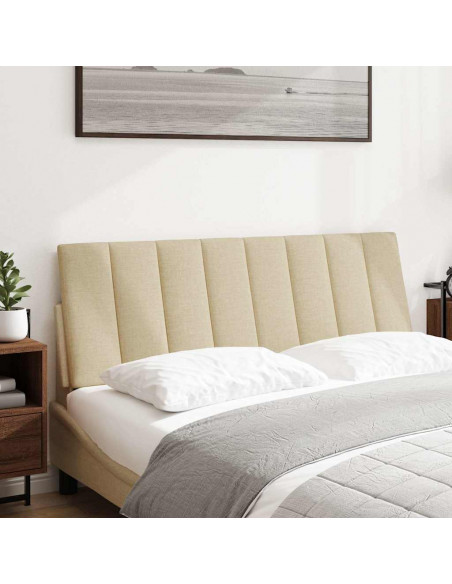 Cuscino Testiera Crema 140 cm in Tessuto