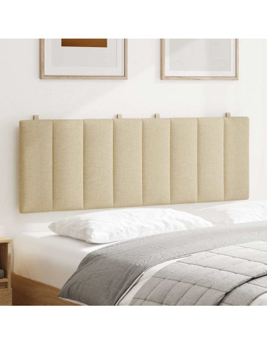 Cuscino Testiera Crema 140 cm in Tessuto