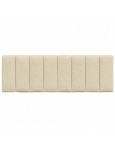 Cuscino Testiera Crema 140 cm in Tessuto