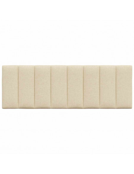 Cuscino Testiera Crema 140 cm in Tessuto