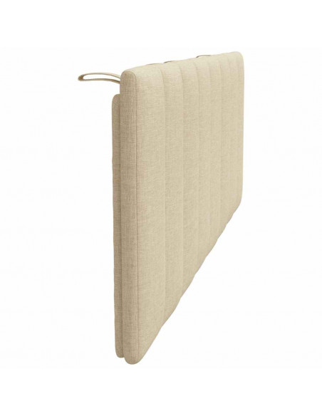 Cuscino Testiera Crema 140 cm in Tessuto