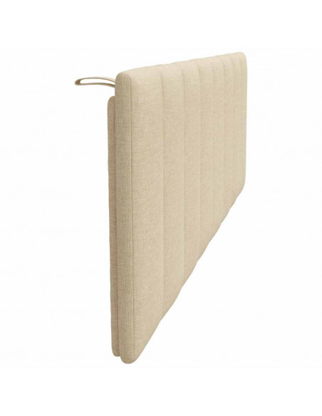 Cuscino Testiera Crema 160 cm in Tessuto