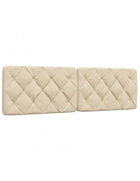 Cuscino Testiera Crema 160 cm in Tessuto