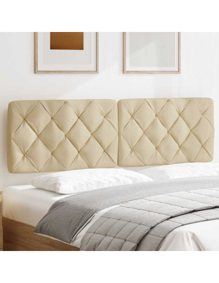 Cuscino Testiera Crema 160 cm in Tessuto