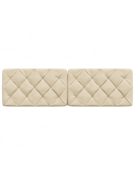 Cuscino Testiera Crema 160 cm in Tessuto