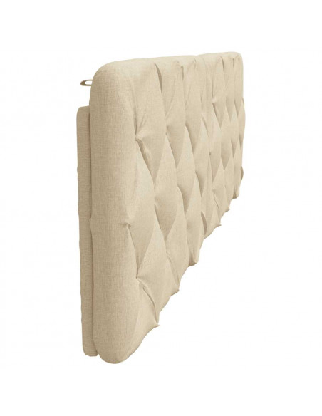 Cuscino Testiera Crema 160 cm in Tessuto