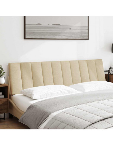 Cuscino Testiera Hanko Crema 180 cm in Tessuto
