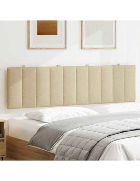 Cuscino Testiera Crema 180 cm in Tessuto