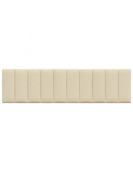 Cuscino Testiera Hanko Crema 180 cm in Tessuto