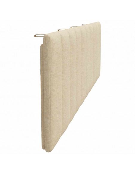 Cuscino Testiera Hanko Crema 180 cm in Tessuto
