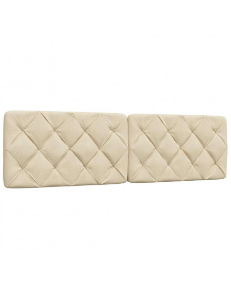 Cuscino Testiera Crema 180 cm in Tessuto