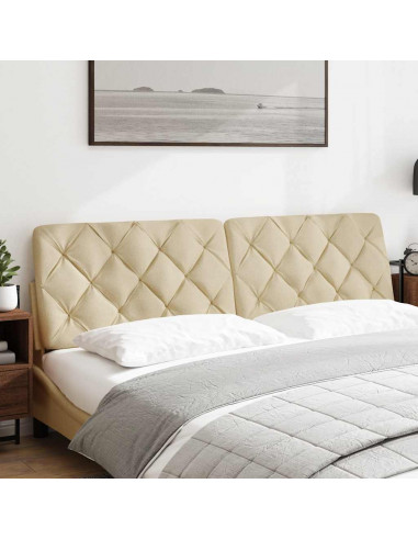 Cuscino Testiera Crema 180 cm in Tessuto