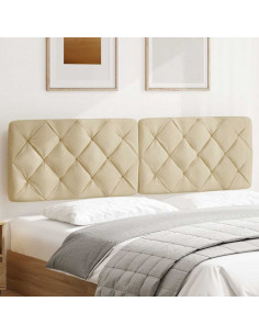 Cuscino Testiera Crema 180 cm in Tessuto 2