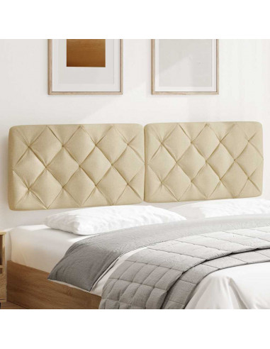 Cuscino Testiera Crema 180 cm in Tessuto