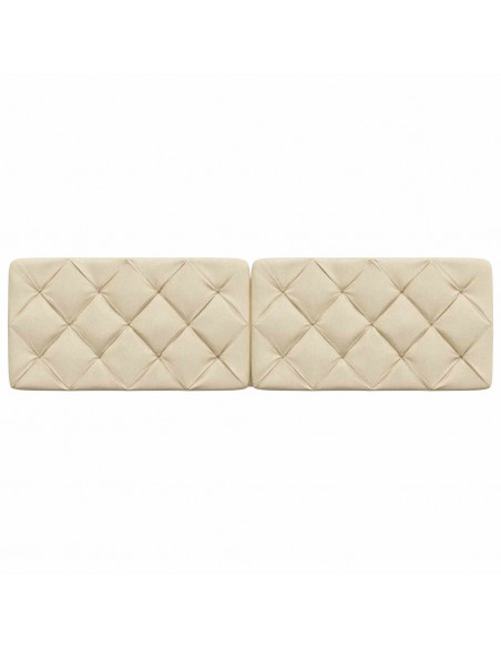 Cuscino Testiera Crema 180 cm in Tessuto