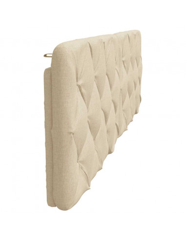 Cuscino Testiera Crema 180 cm in Tessuto