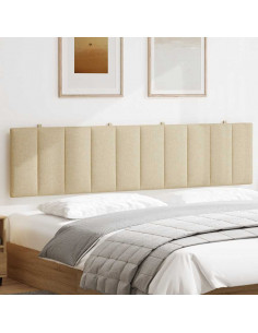 Cuscino Testiera Hanko Crema 200 cm in Tessuto 2