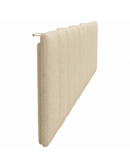 Cuscino Testiera Crema 200 cm in Tessuto