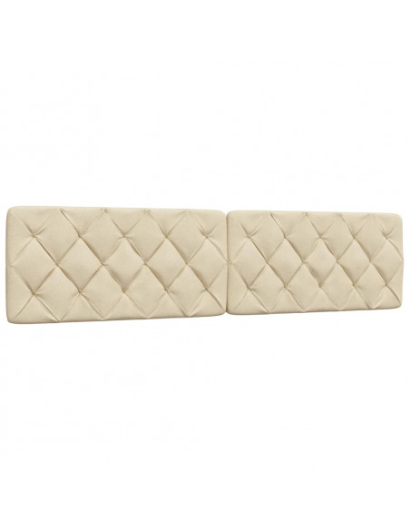 Cuscino Testiera Crema 200 cm in Tessuto