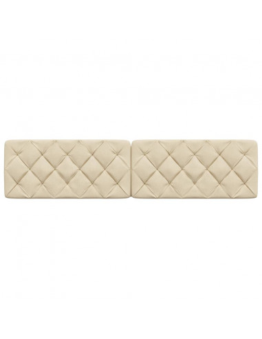 Cuscino Testiera Crema 200 cm in Tessuto