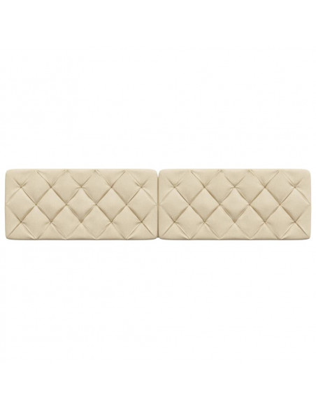 Cuscino Testiera Crema 200 cm in Tessuto