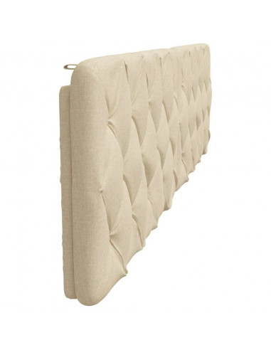 Cuscino Testiera Crema 200 cm in Tessuto