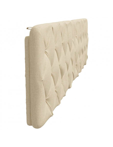 Cuscino Testiera Crema 200 cm in Tessuto