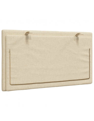 Cuscino Testiera Crema 80 cm in Tessuto