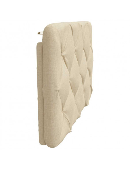 Cuscino Testiera Crema 80 cm in Tessuto