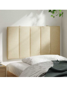 Cuscino Testiera Hanko Crema 90 cm in Tessuto 2