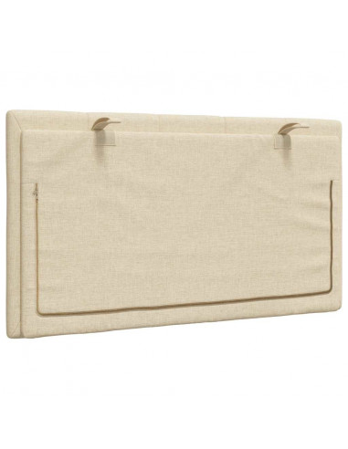 Cuscino Testiera Hanko Crema 90 cm in Tessuto
