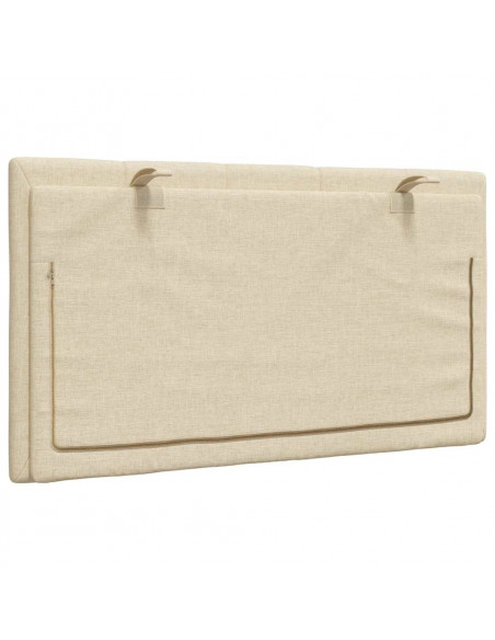 Cuscino Testiera Crema 90 cm in Tessuto