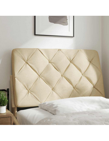Cuscino Testiera Crema 90 cm in Tessuto