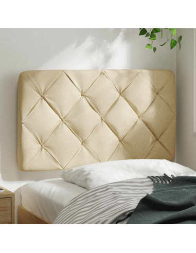 Cuscino Testiera Crema 90 cm in Tessuto