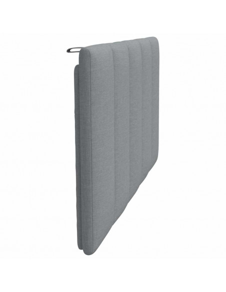 Cuscino Testiera Grigio Chiaro 100 cm in Tessuto