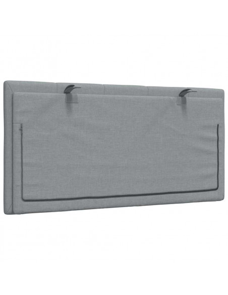Cuscino Testiera Grigio Chiaro 100 cm in Tessuto