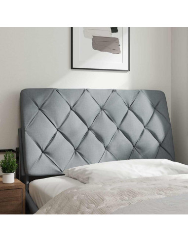 Cuscino Testiera Grigio Chiaro 100 cm in Tessuto